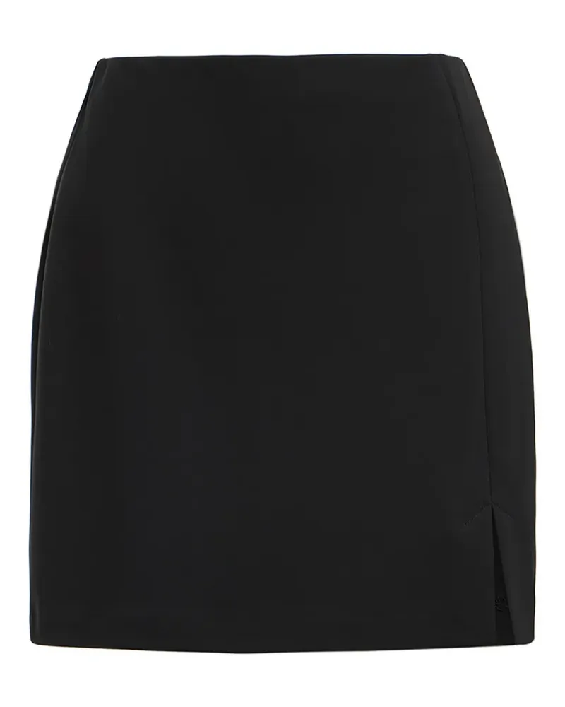 12 STOREEZ Minirock aus Krepp - Schwarz Schwarz