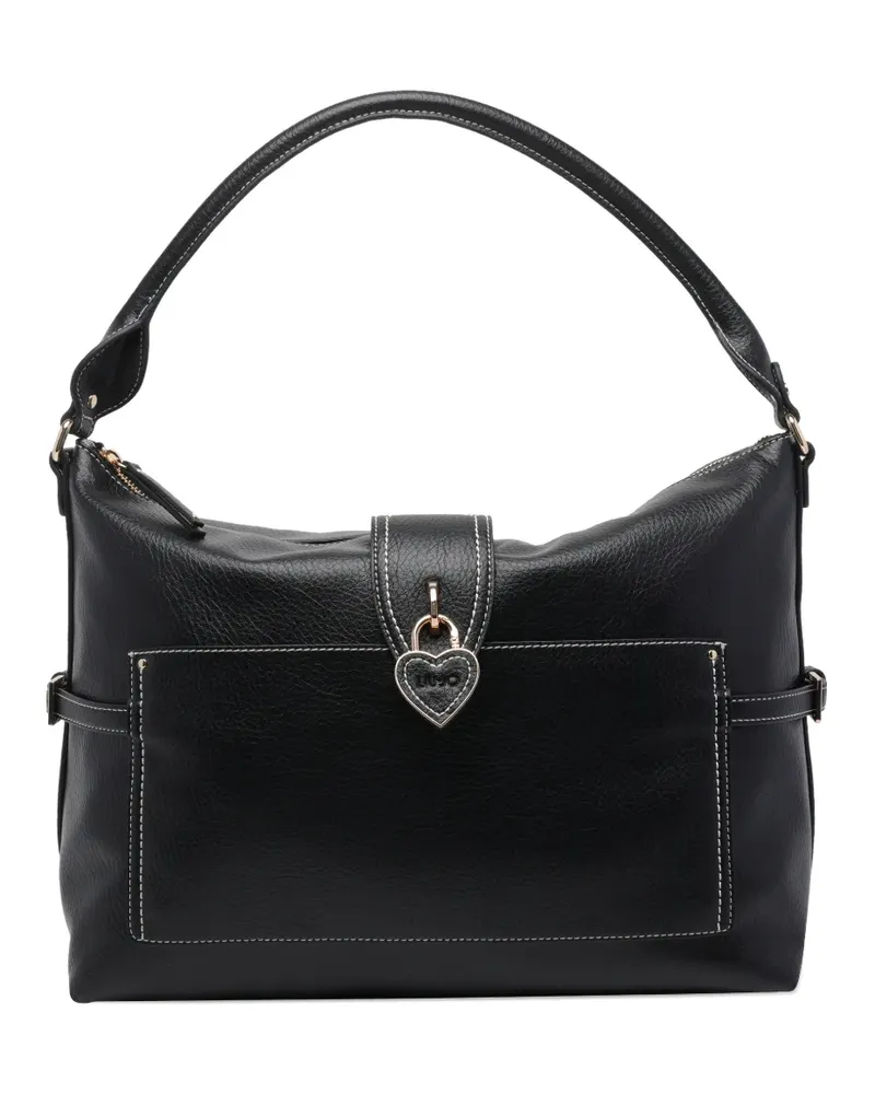 Liu Jo heart-charm tote bag - Schwarz Schwarz