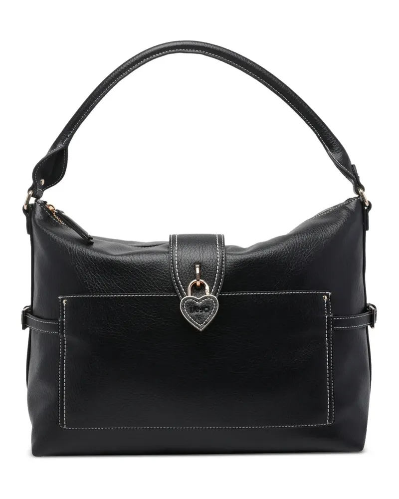 Liu Jo heart-charm tote bag - Schwarz Schwarz