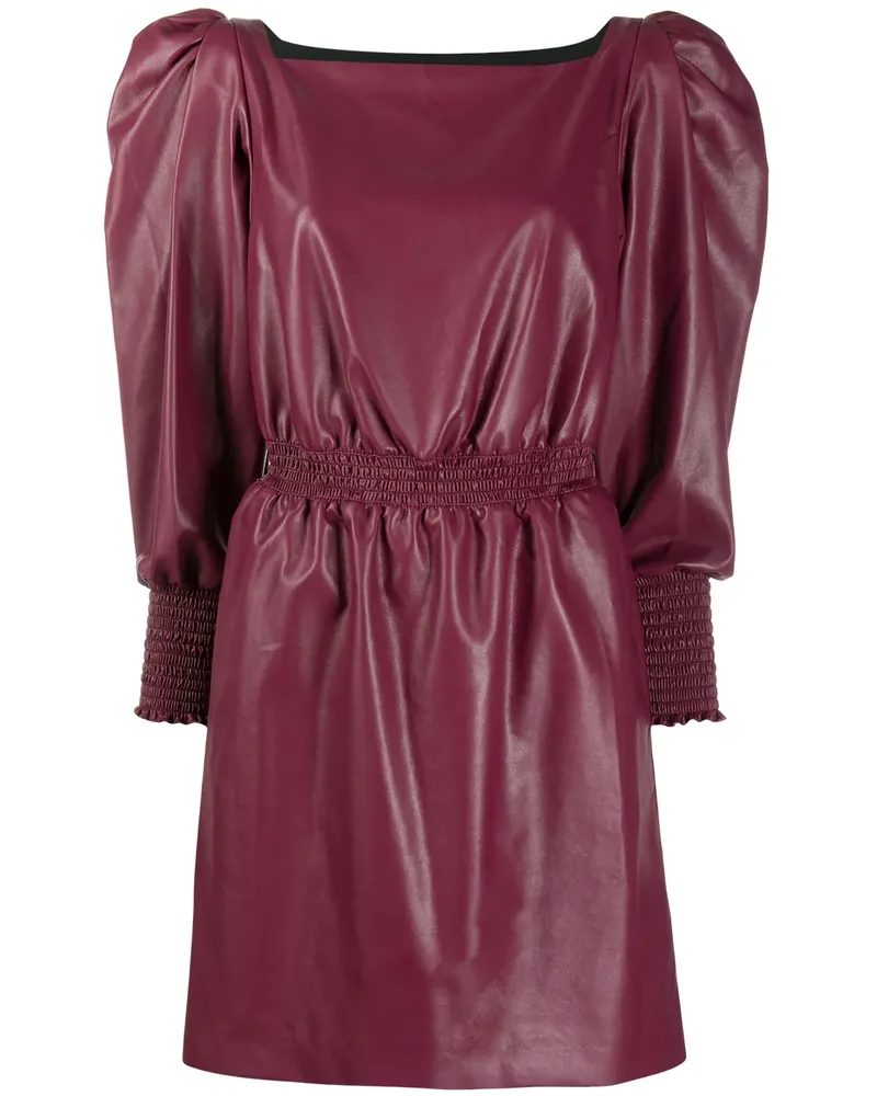 Philosophy Di Lorenzo Serafini Midikleid mit Puffärmeln - Violett Violett