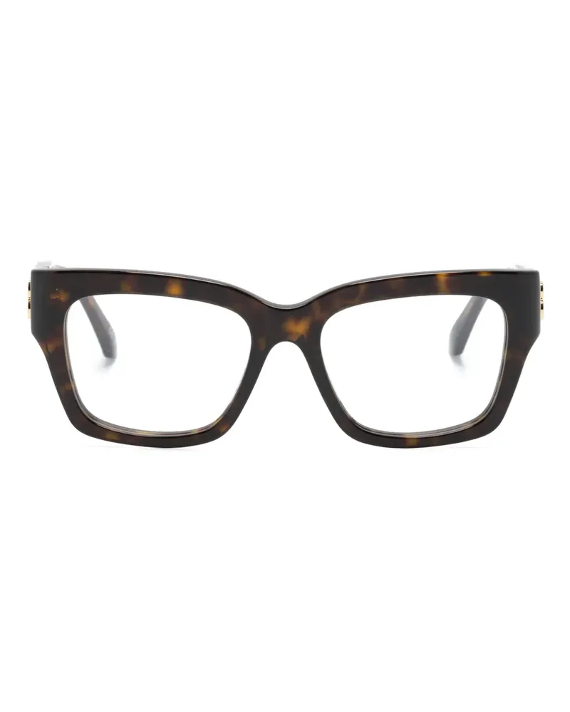 Balenciaga Eckige Brille in Schildpattoptik - Braun Braun