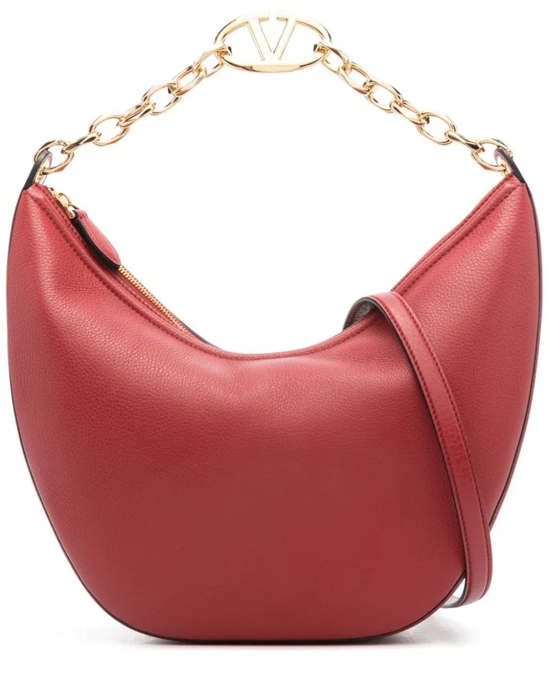 Valentino Garavani Mittelgroße VLogo Moon Schultertasche - Rot Rot
