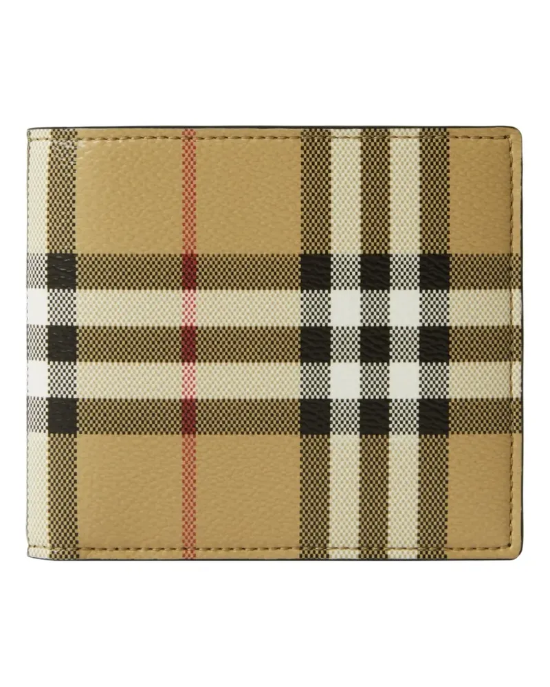 Burberry Kariertes Portemonnaie - Nude Nude