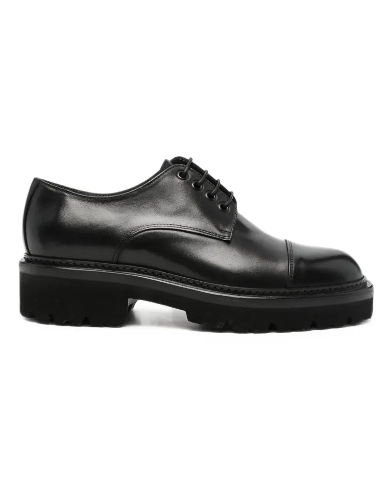 Corneliani Schnürschuhe mit dicker Sohle - Schwarz Schwarz
