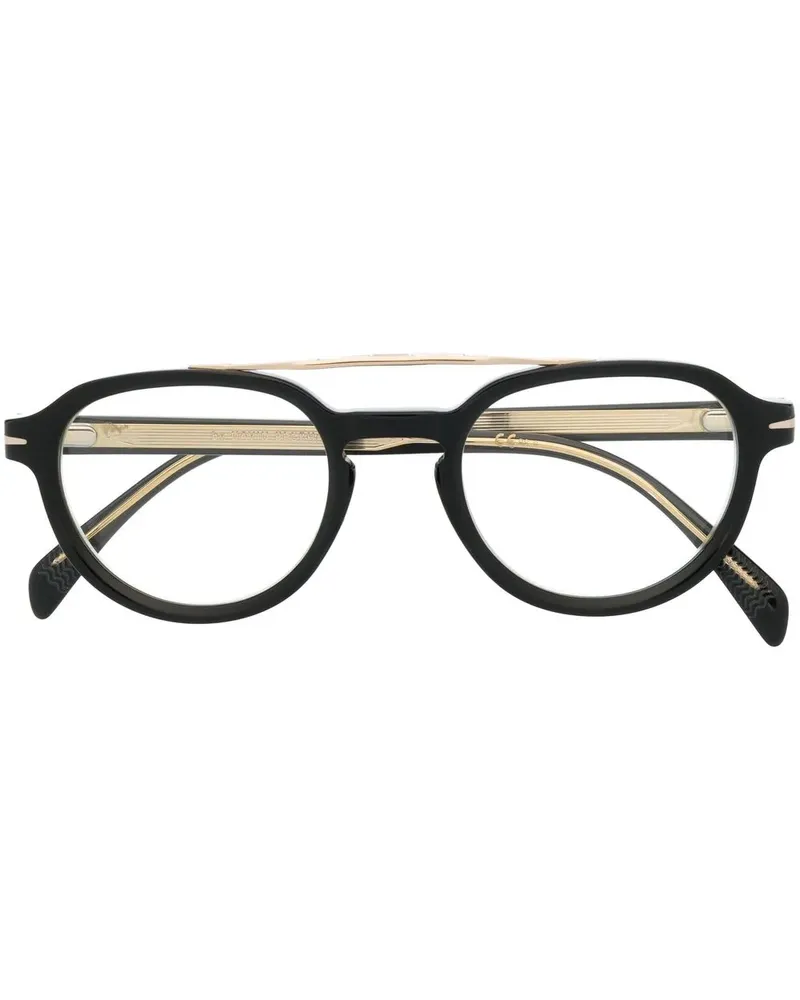 EYEWEAR by DAVID BECKHAM Brille mit rundem Gestell - Schwarz Schwarz
