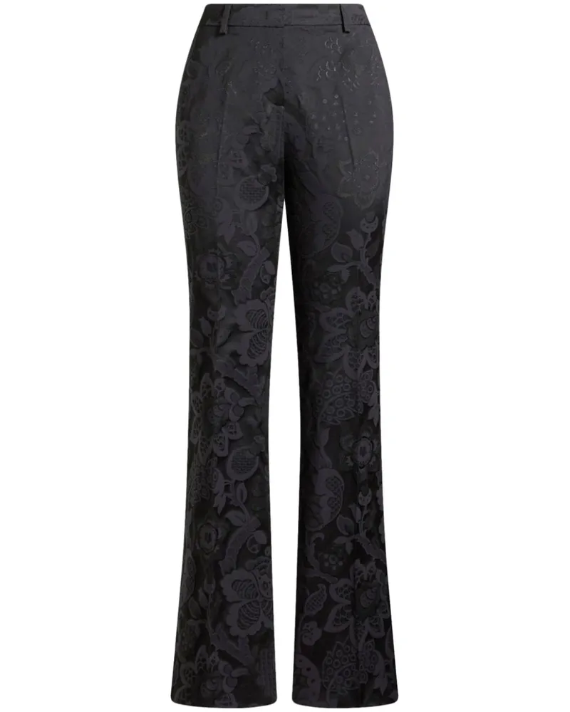 Etro Jacquard-Hose - Schwarz Schwarz