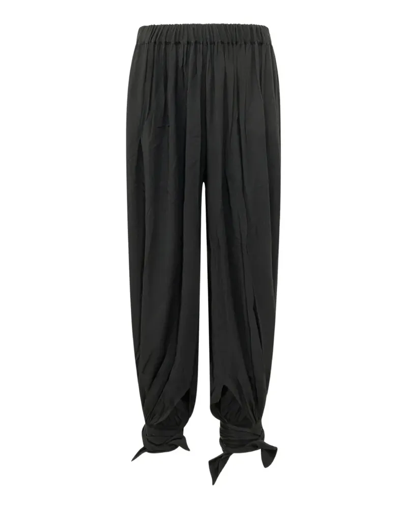 ANDAMANE Noor tied-cuff trousers - Schwarz Schwarz