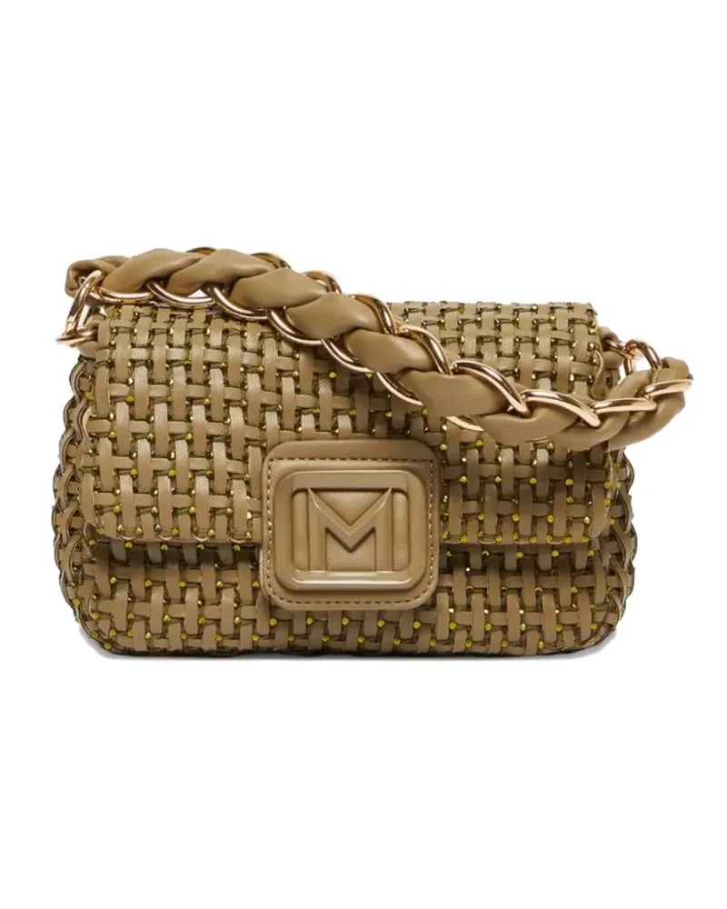 MARELLA Kleine Le Muse Schultertasche mit Flechtdetail - Grün Grün