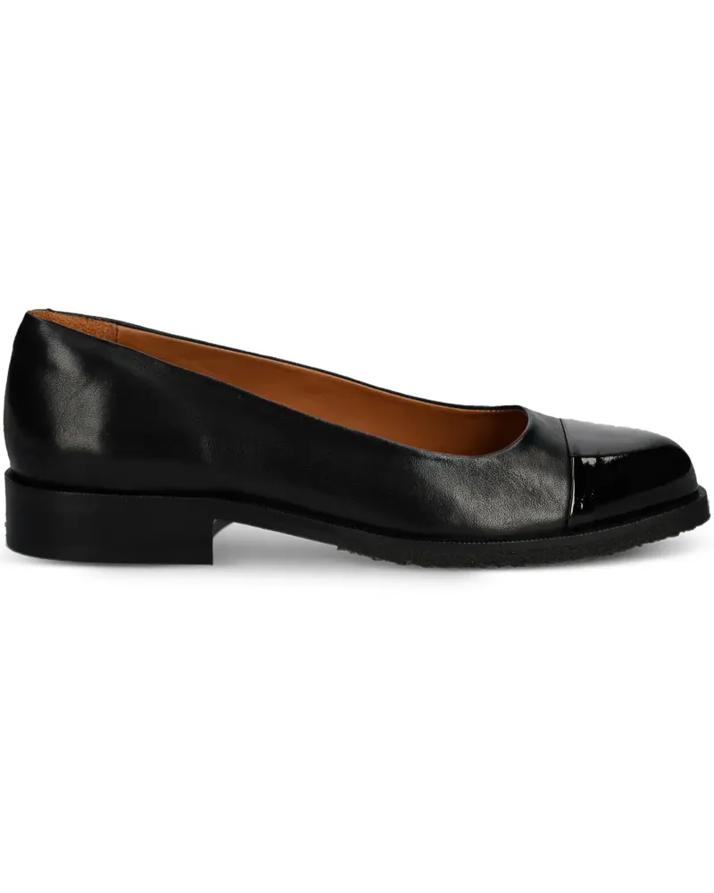 Billi Bi Slip-On-Pumps mit Lackkappe - Schwarz Schwarz