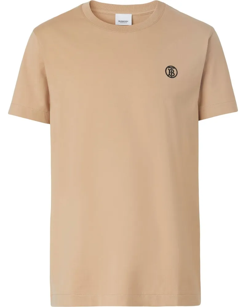 Burberry T-Shirt mit Monogramm - Nude Nude