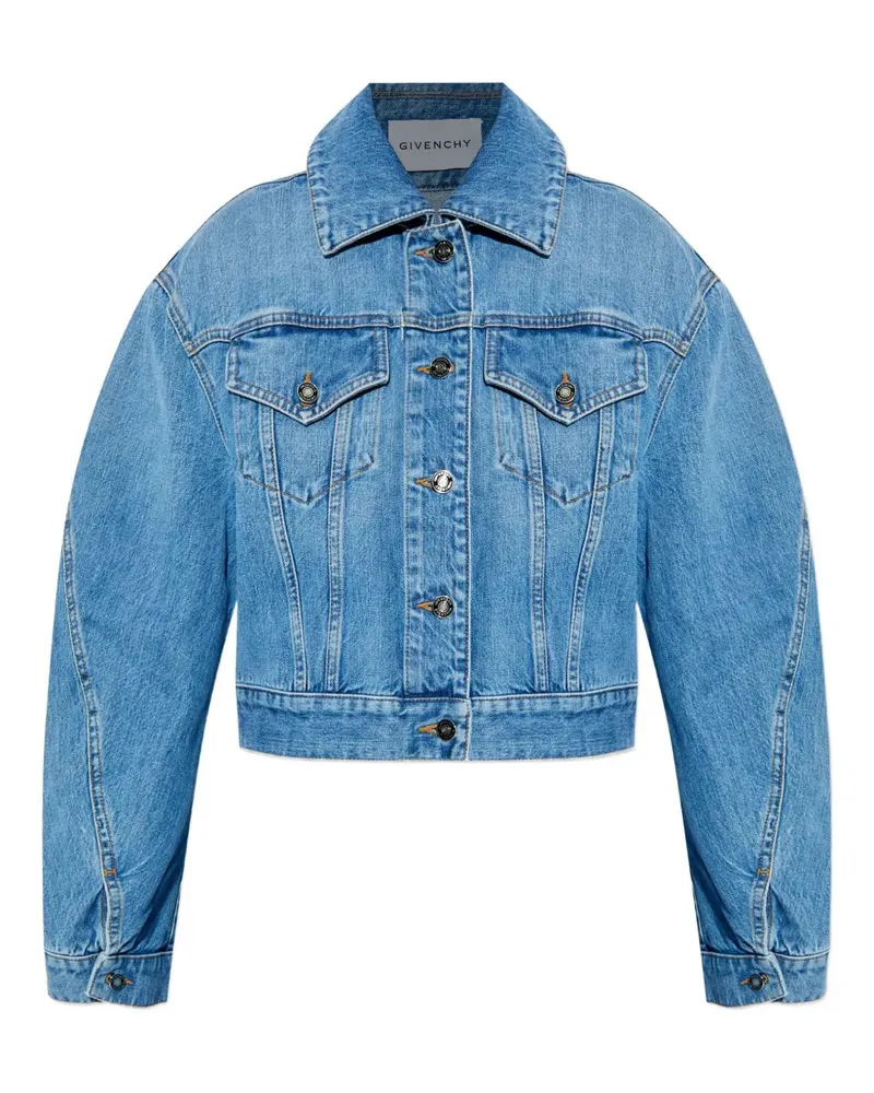 Givenchy Jeansjacke mit Puffärmeln - Blau Blau