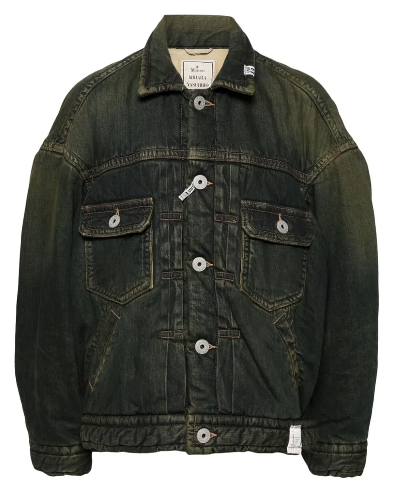 MIHARAYASUHIRO Steppjacke aus Denim - Blau Blau