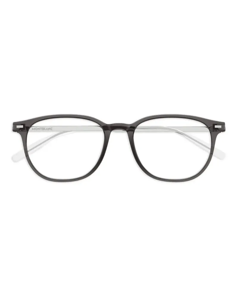 Montblanc Brille mit rundem Gestell - Grau Grau