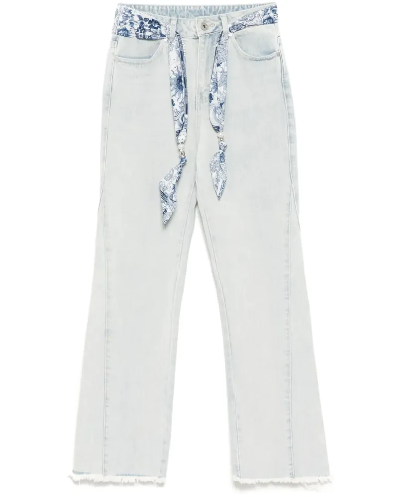 Musium Div. Jeans mit Schaldetail - Blau Blau