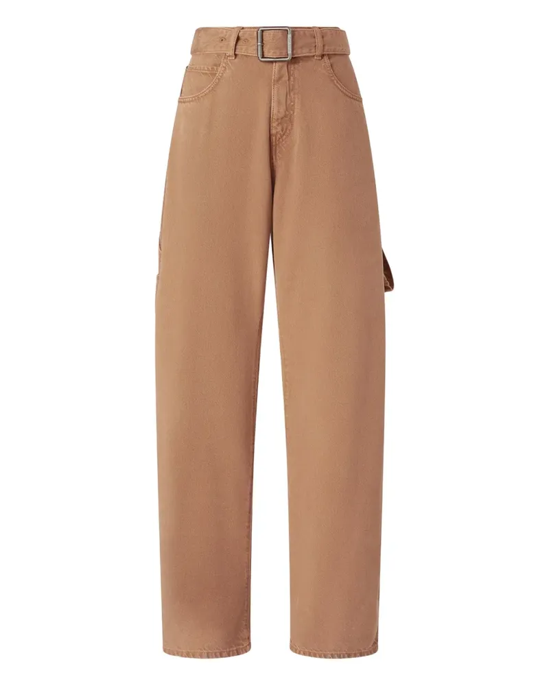 Pinko Utility-Jeans mit Gürtel - Braun Braun