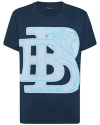 Billionaire T-Shirt mit Logo-Applikation Blau