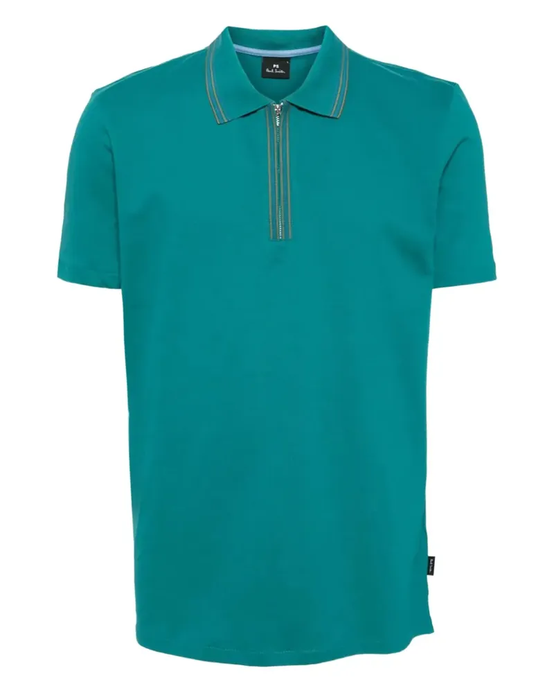 Paul Smith Poloshirt mit Reißverschluss - Blau Blau
