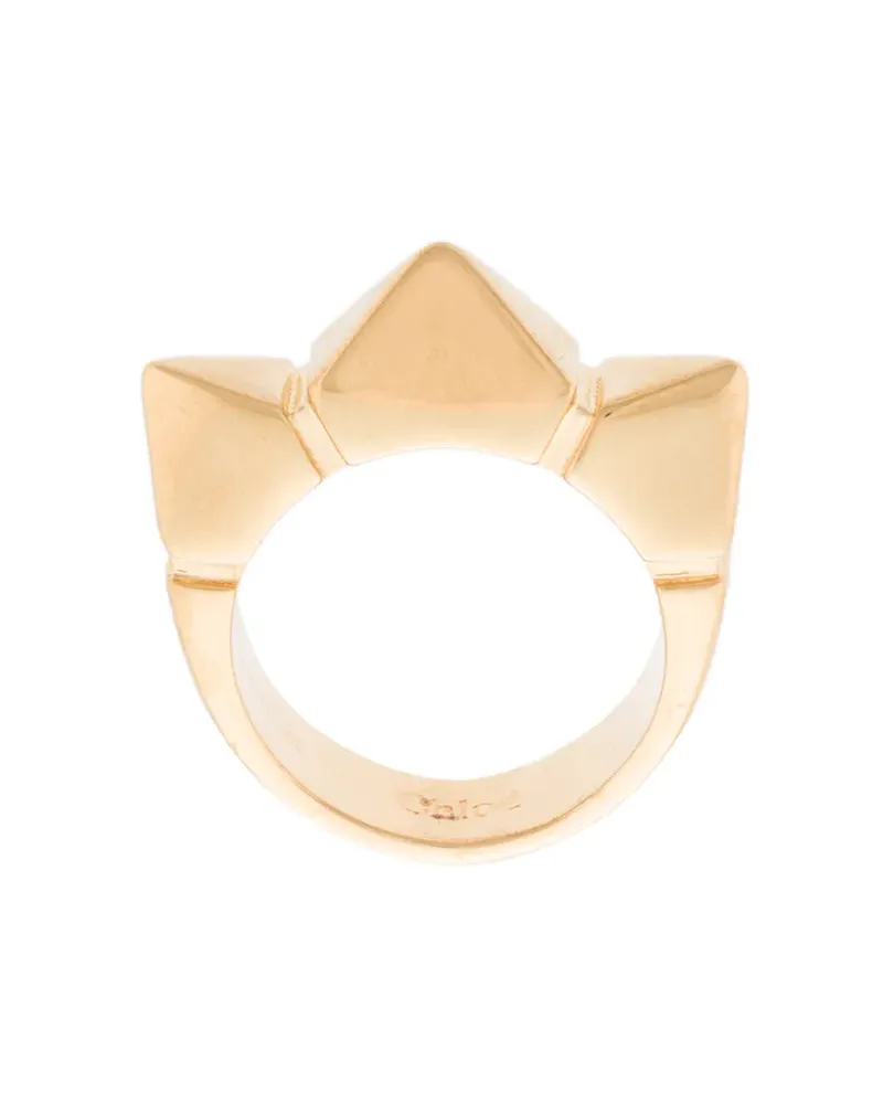 Chloé Ring mit Nieten - Metallic Metallic