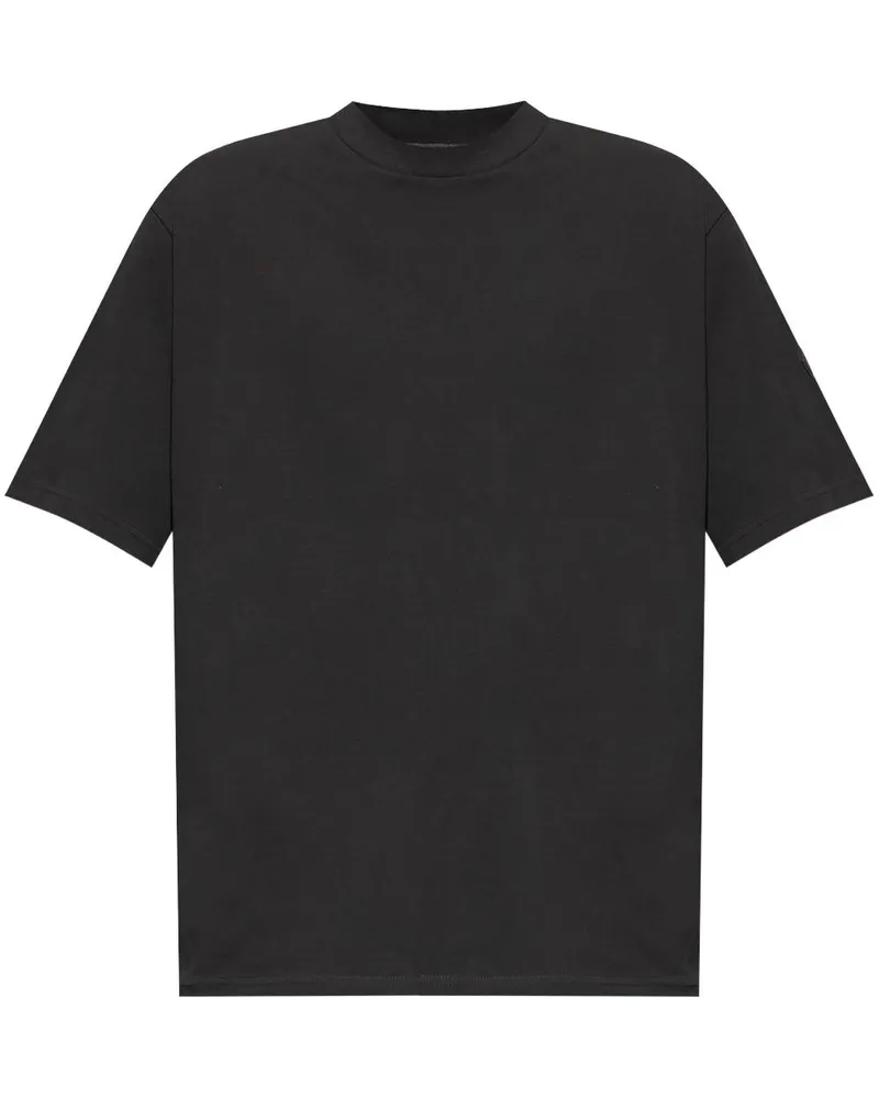 Moncler T-Shirt mit Logo Schwarz