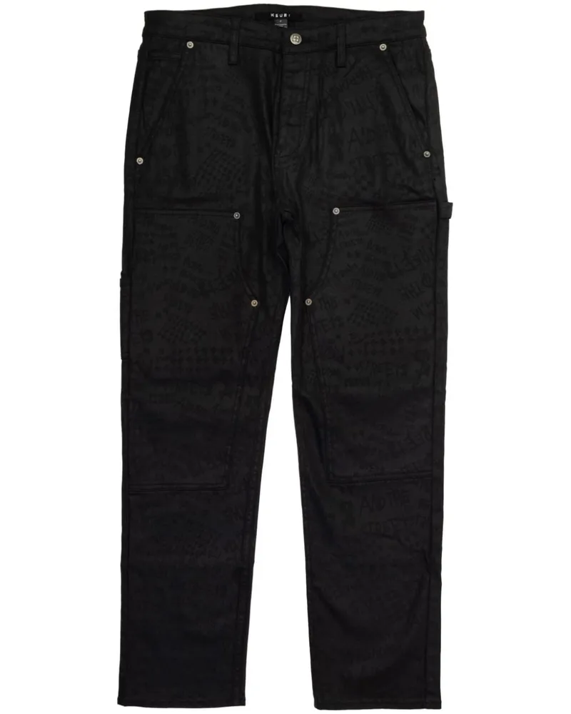 ksubi Operator Straight-Leg-Jeans Schwarz