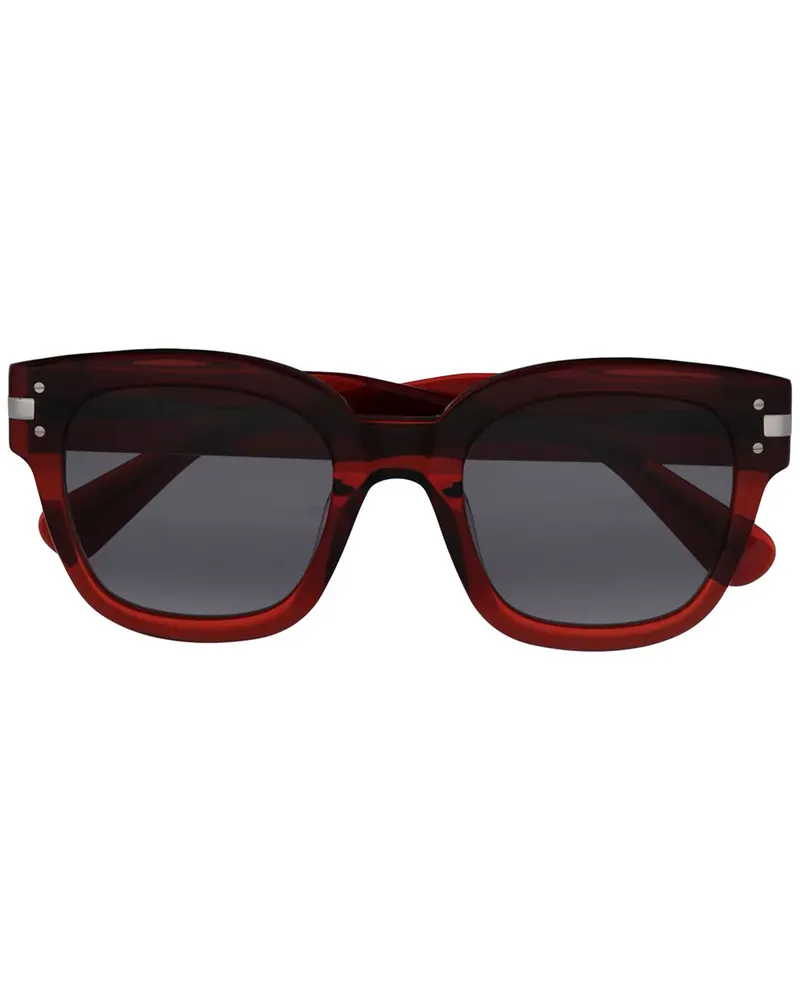 Amiri Sonnenbrille mit Logo-Schild - Rot Rot