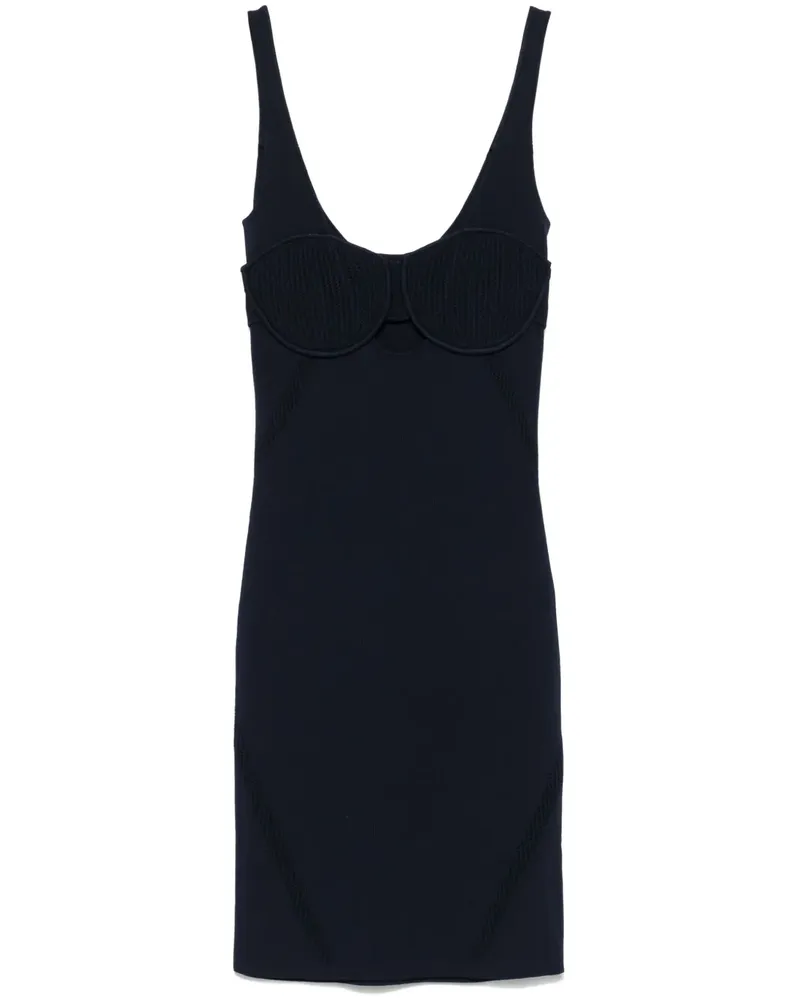 Patrizia Pepe Gestricktes Minikleid - Blau Blau