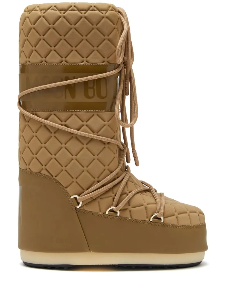 Moon Boot Gesteppte Icon Stiefel - Braun Braun