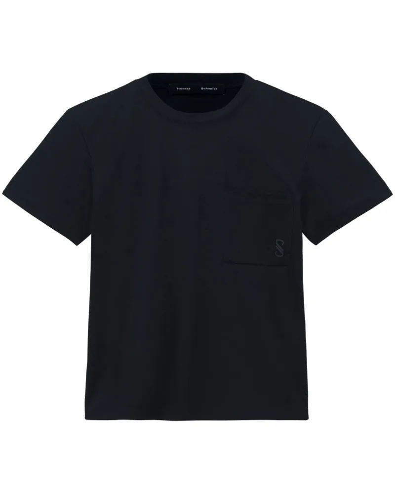 Proenza Schouler Kira T-Shirt - Schwarz Schwarz