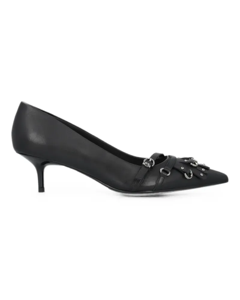 Pinko Spitze Pumps mit Ösen - Schwarz Schwarz