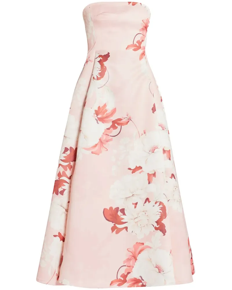 LEO LIN Nora Bustier-Maxikleid - Rosa Rosa