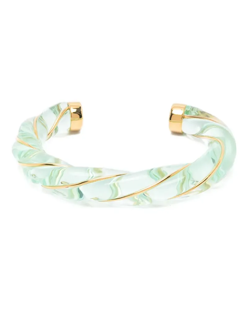 Aurélie Bidermann Dana twisted bracelet - Grün Grün