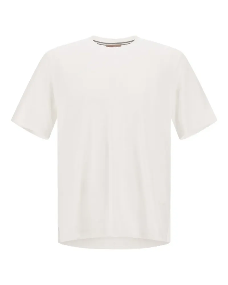 Herno Resort T-Shirt mit Schlitz - Weiß Weiß