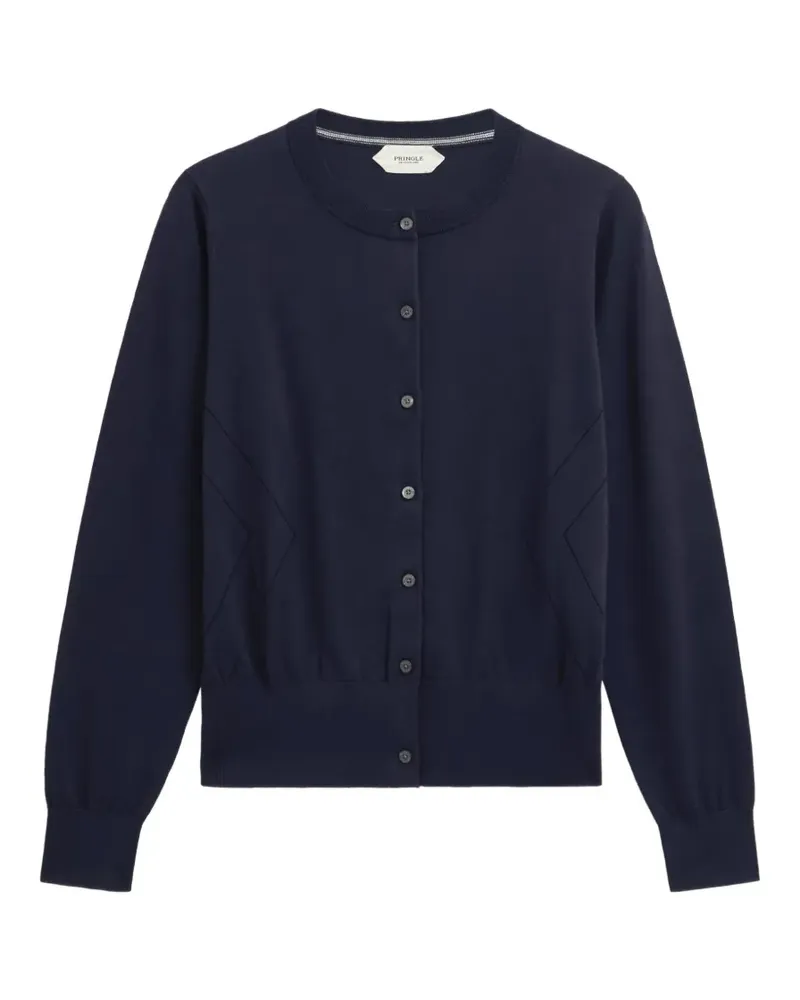 Pringle of Scotland Cardigan aus Pointelle-Strick - Blau Blau