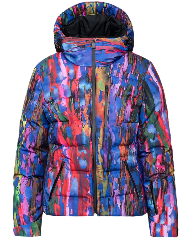 Aztech Mountain Gefütterte Nuke Jacke mit abstraktem Print - Blau Blau