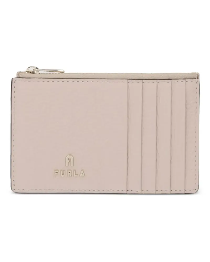 Furla logo-plaque cardholder - Nude Nude