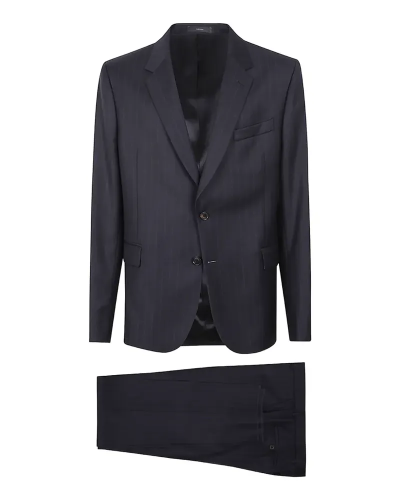 Paul Smith pinstripe-pattern single-breasted suit - Blau Blau