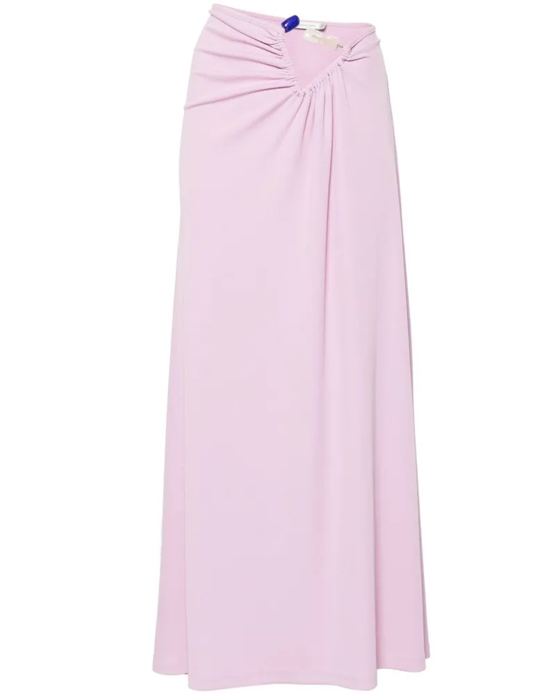 Christopher Esber Geraffter Maxirock mit Kristallen - Rosa Rosa