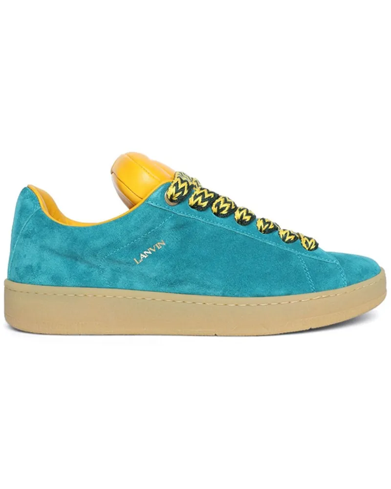 Lanvin x Future Hyper Curb Sneakers aus Wildleder - Blau Blau