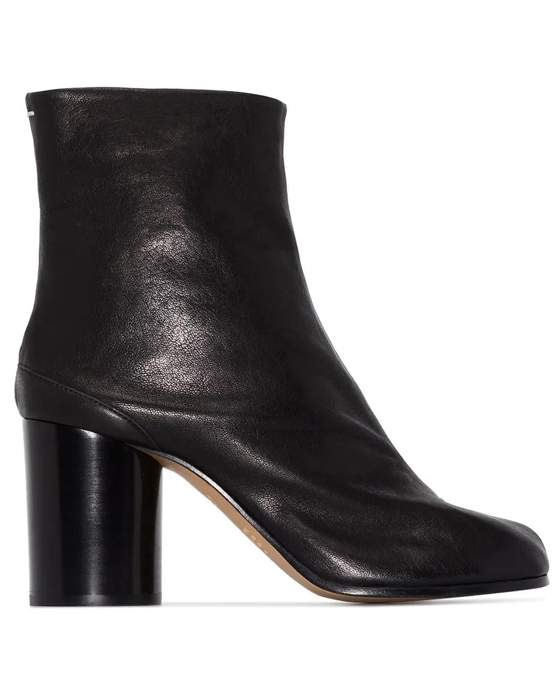 Maison Margiela Tabi Lederstiefeletten 80mm Schwarz