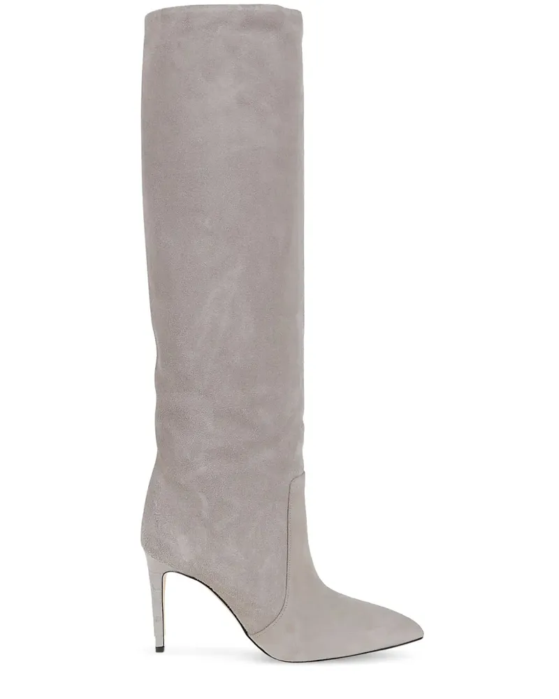 Paris Texas Stiletto-Stiefel 85mm - Grau Grau
