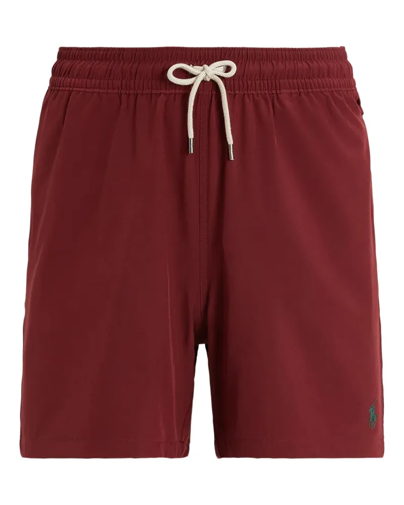 Ralph Lauren Traveller Badeshorts mit elastischem Kordelzug - Rot Rot