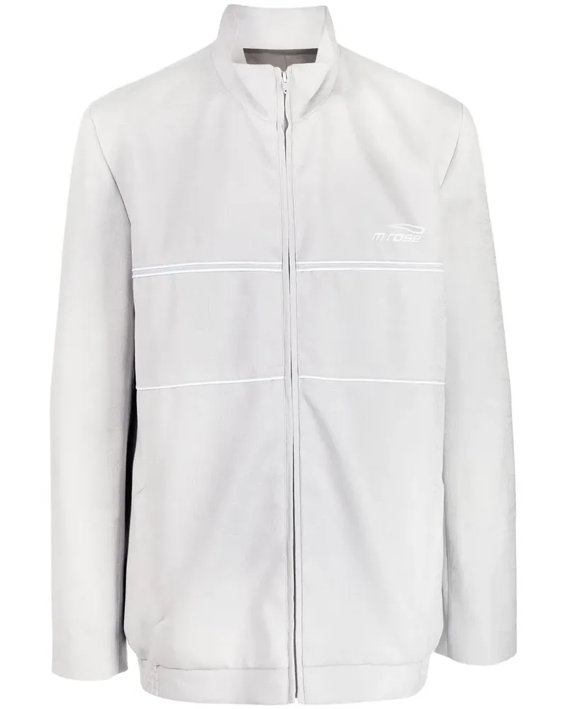 Martine Rose Sportjacke mit Logo-Print - Grau Grau