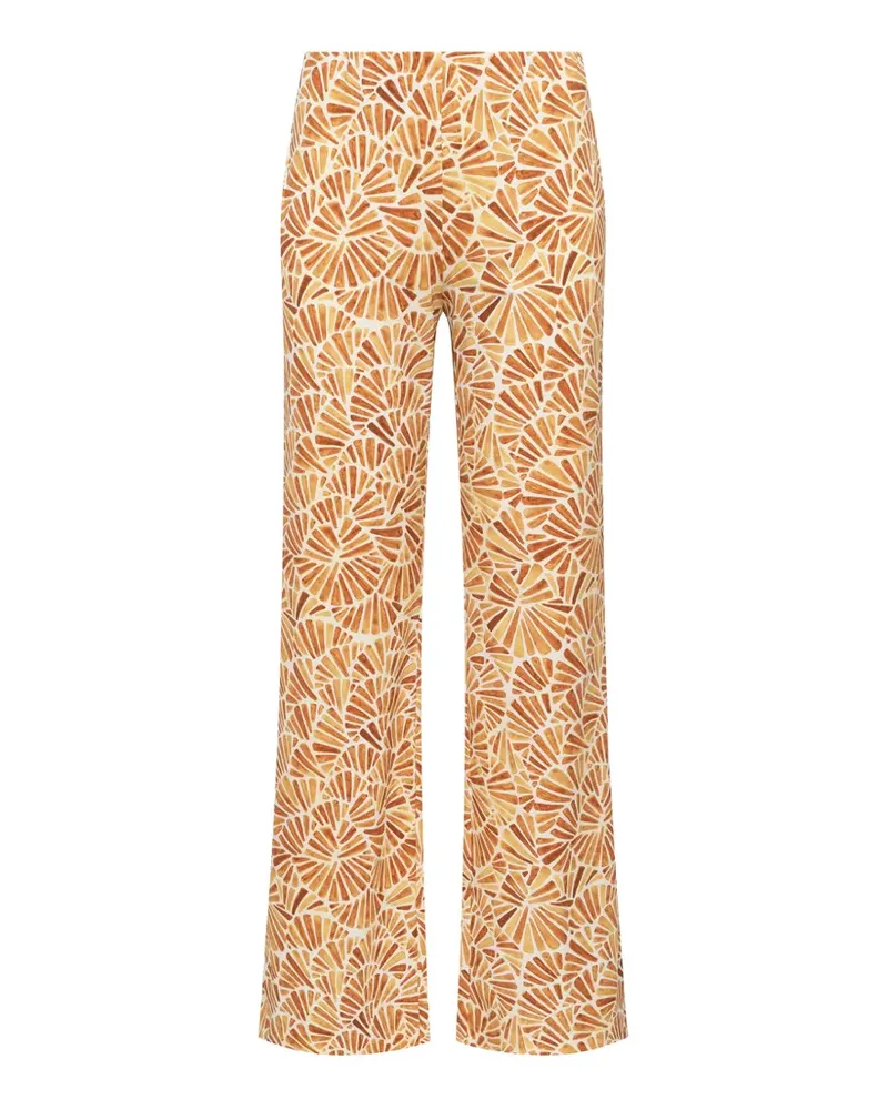Maliparmi graphic-print trousers - Nude Nude