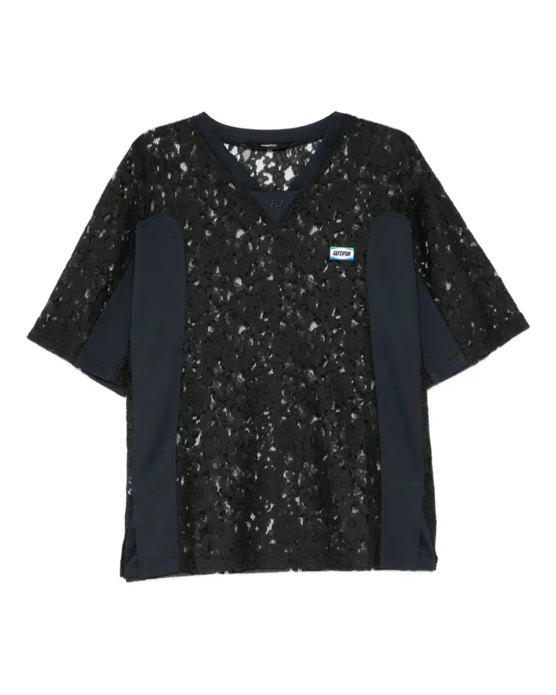 pushBUTTON Combi T-shirt - Schwarz Schwarz