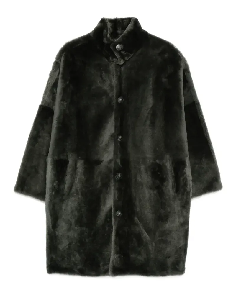 Yves Salomon Wendbare Jacke aus Shearling - Grün Grün