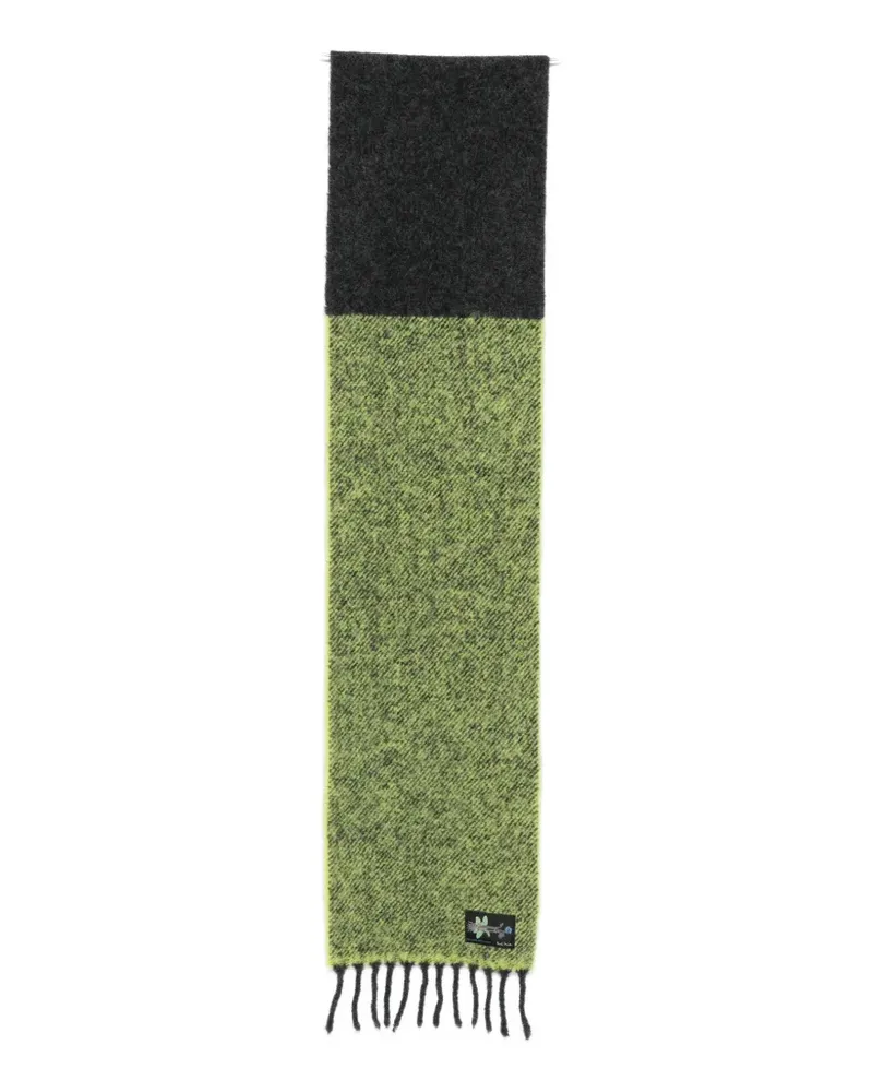 Paul Smith Schal in Colour-Block-Optik - Grün Grün
