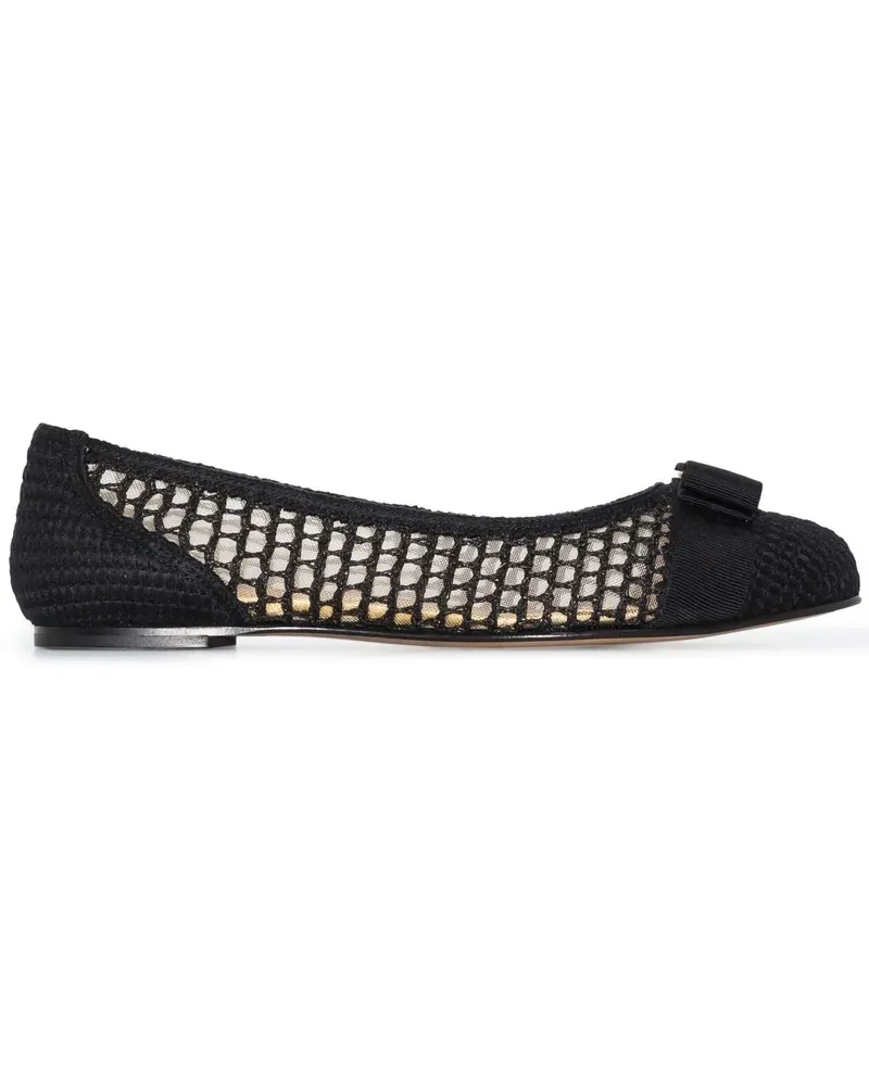 Ferragamo Varina Ballerinas - Schwarz Schwarz