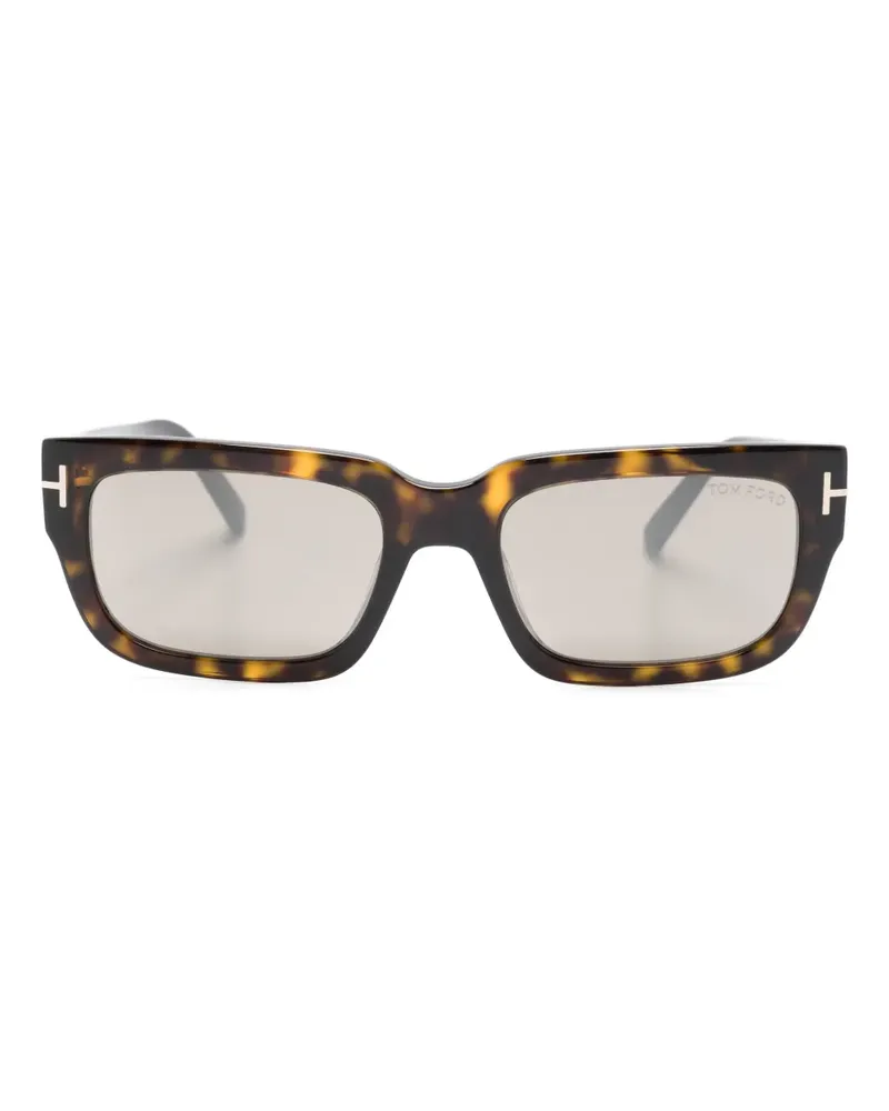 Tom Ford Ezra Sonnenbrille mit eckigem Gestell - Braun Braun
