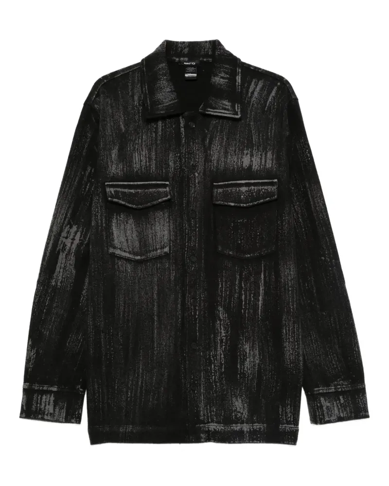 Avant Toi Jacke aus Merinogemisch - Schwarz Schwarz