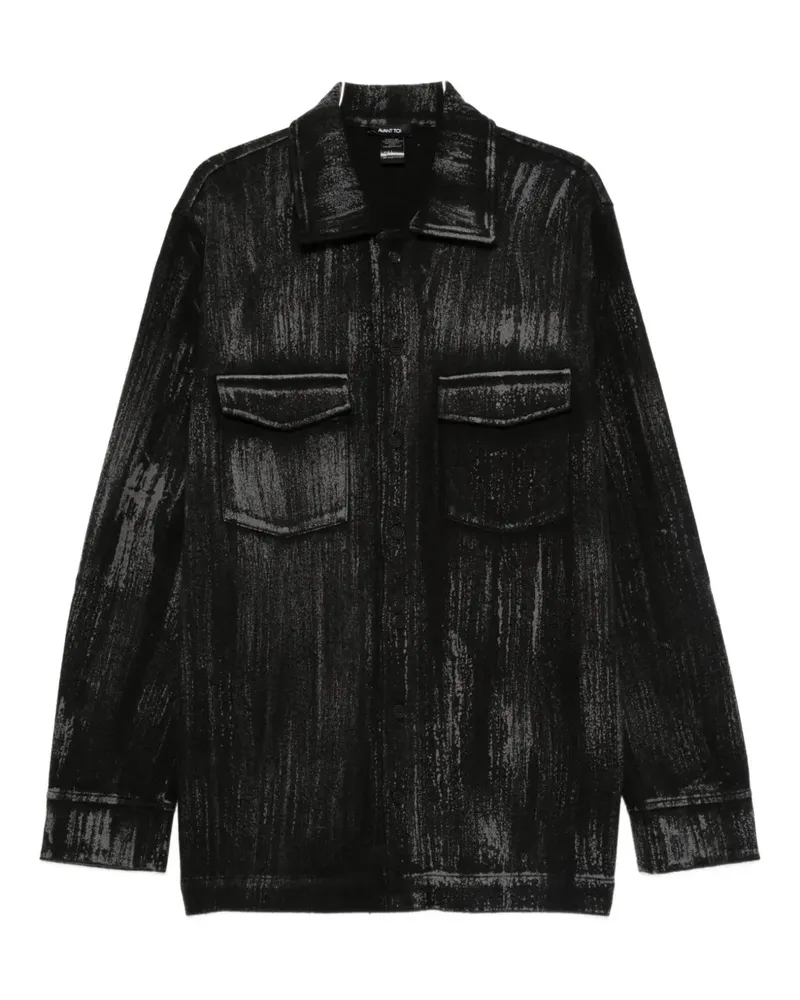 Avant Toi Jacke aus Merinogemisch - Schwarz Schwarz